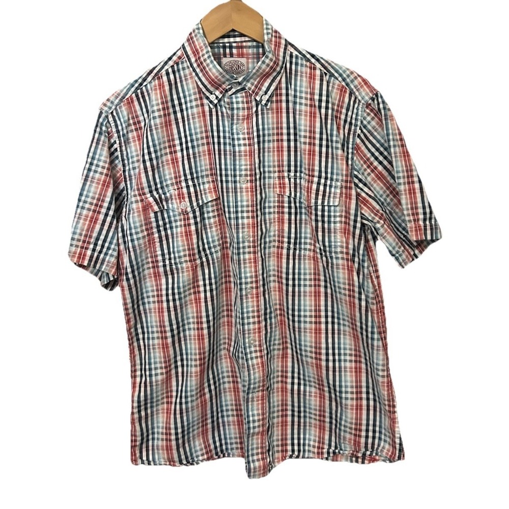 Gibson Trading Company Men's Large Multicolored Short Sleeve Button Down Shirt
